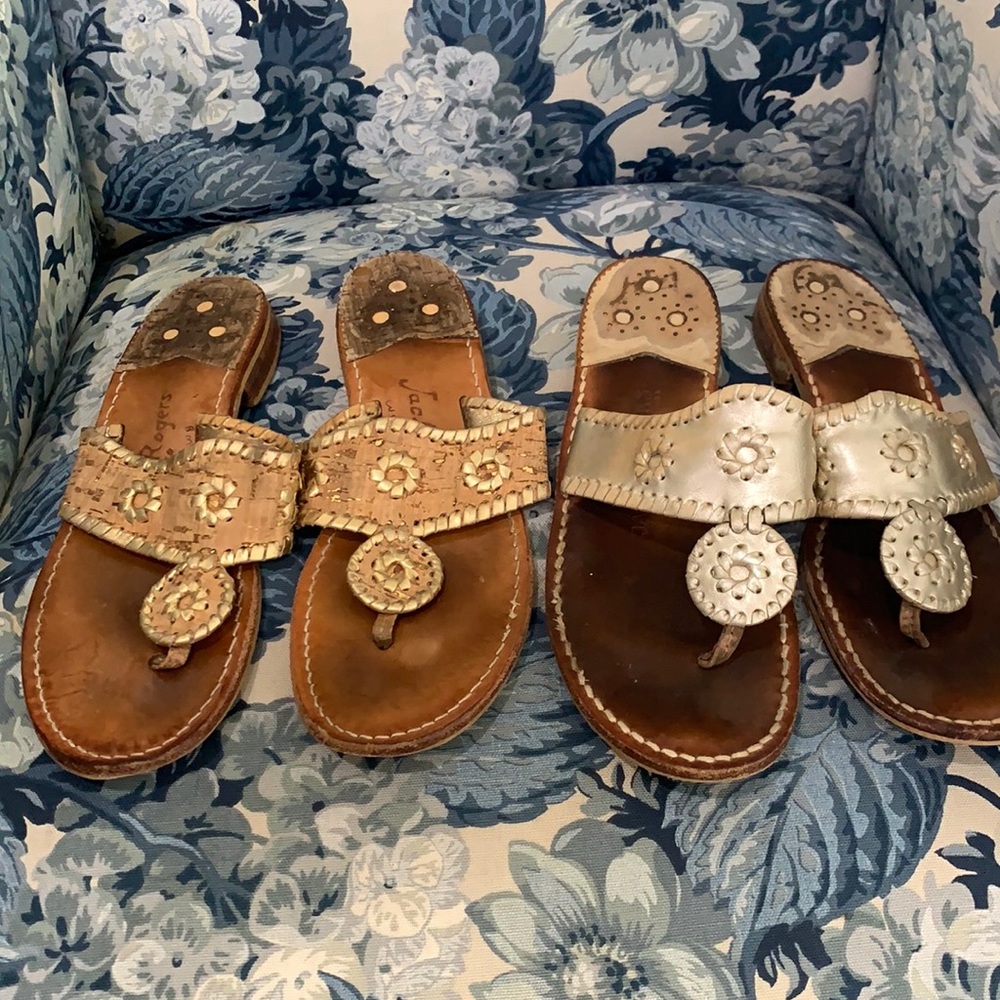2 PAIRS Jack Rogers Sandals
